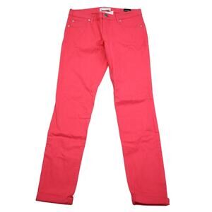 Express Pants Womens 4R Red Regular Fit Low Rise Jeans Leggings Bottom Wear